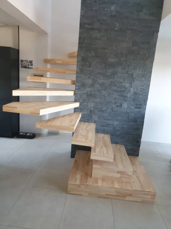 Escalier sur mesure à Lorette, Lorette, Les Copeaux Agencement